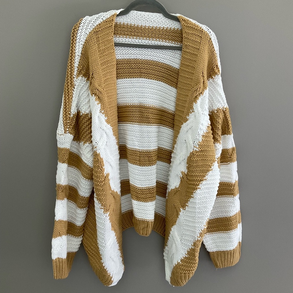striped knit cardigan - Picture 9 of 9